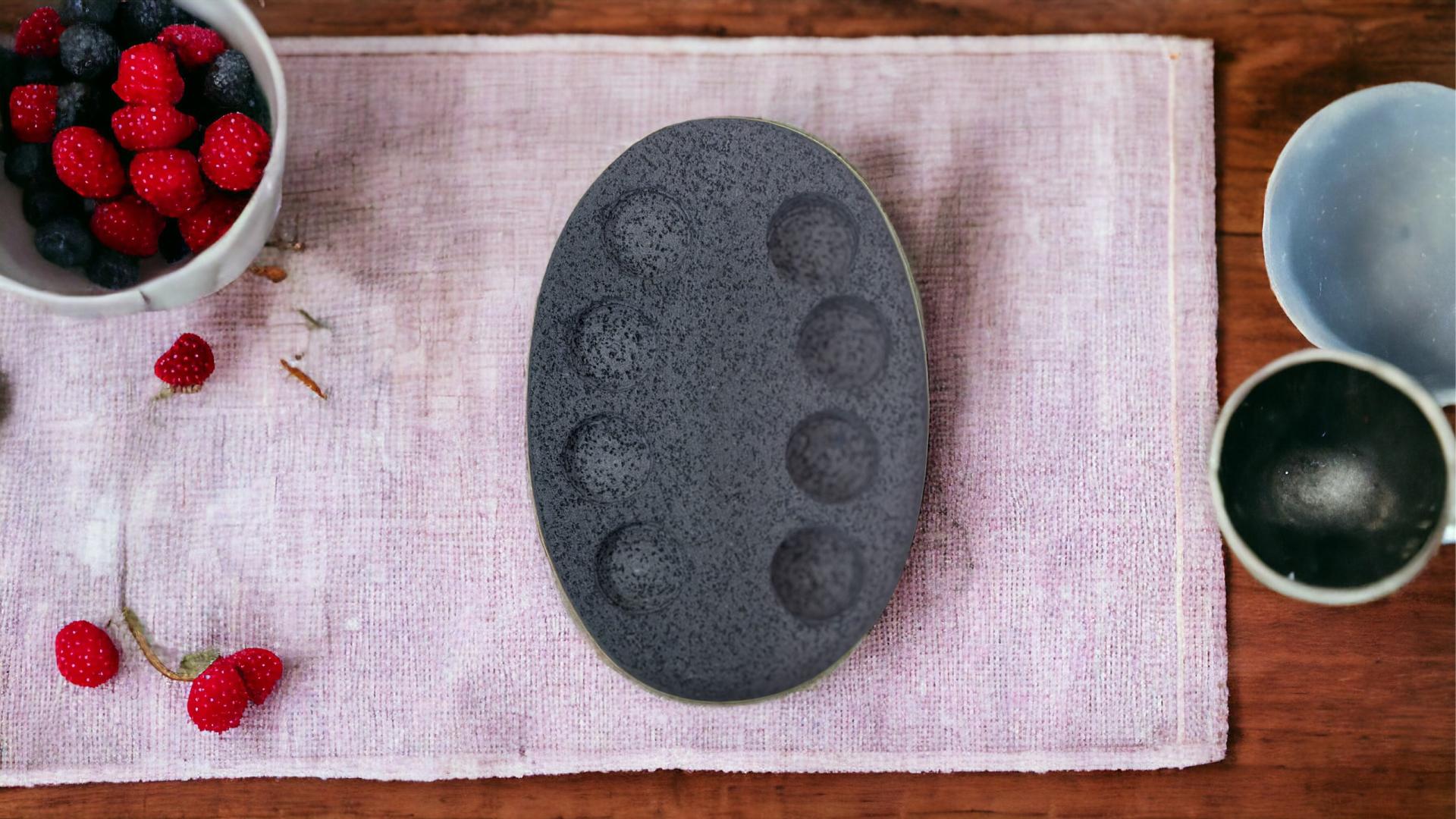 Khay đá đựng khăn nén cho nhà hàng